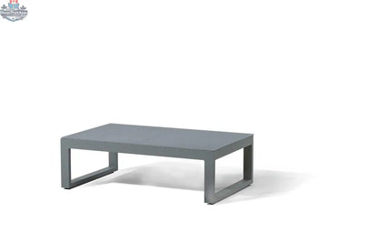 Krikacy Oasis outdoor sectional sofa with coffee table, 3-piece aluminum patio set, featuring cushions and modern design.