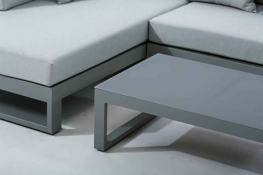 Oasis 3-Piece Aluminum Outdoor Sectional