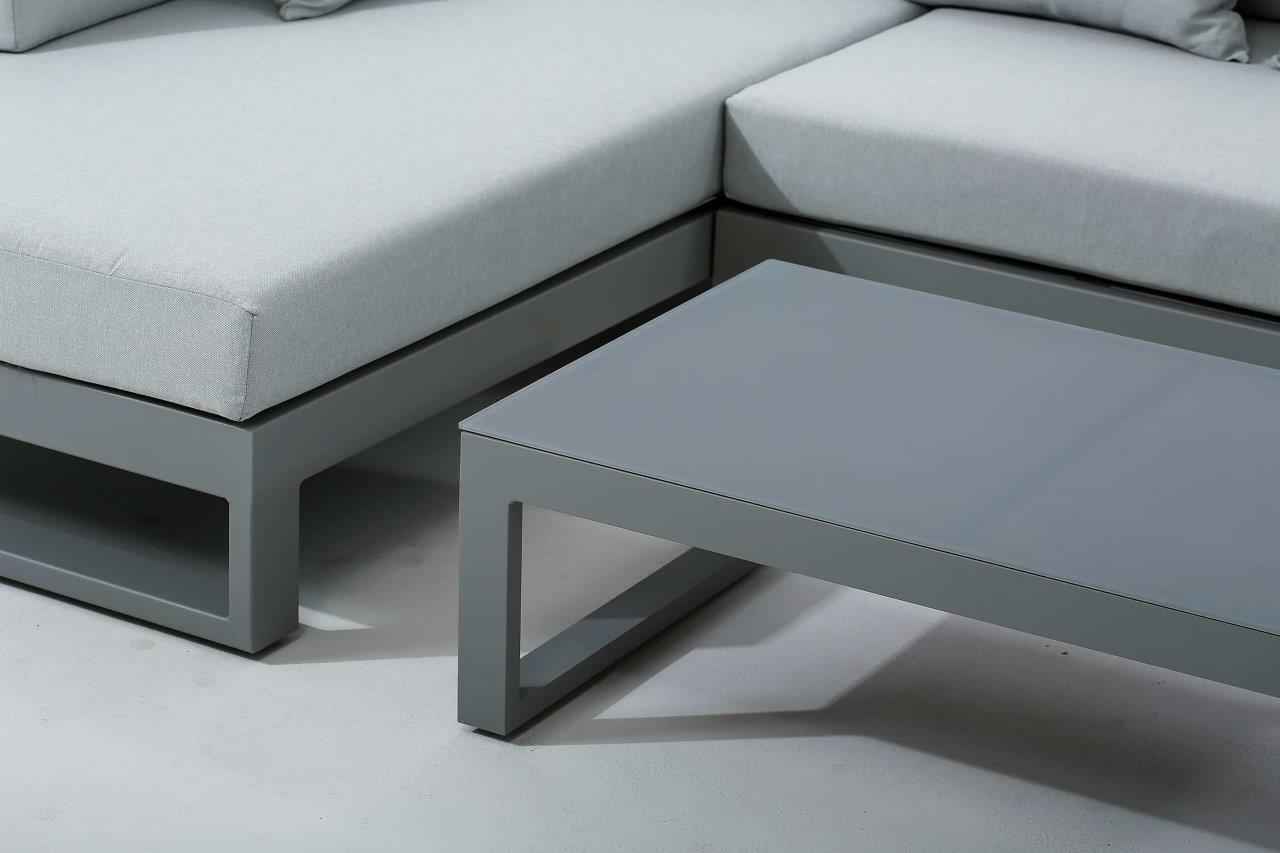 Oasis 3-Piece Aluminum Outdoor Sectional