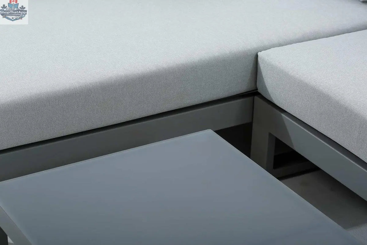 Enclover Oasis sectional sofa with plush cushions and modern design, perfect for contemporary living room comfort.