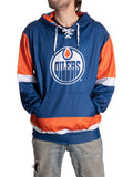 Edmonton Oilers Hockey Lace Hoodie - Shopthatapp.ca