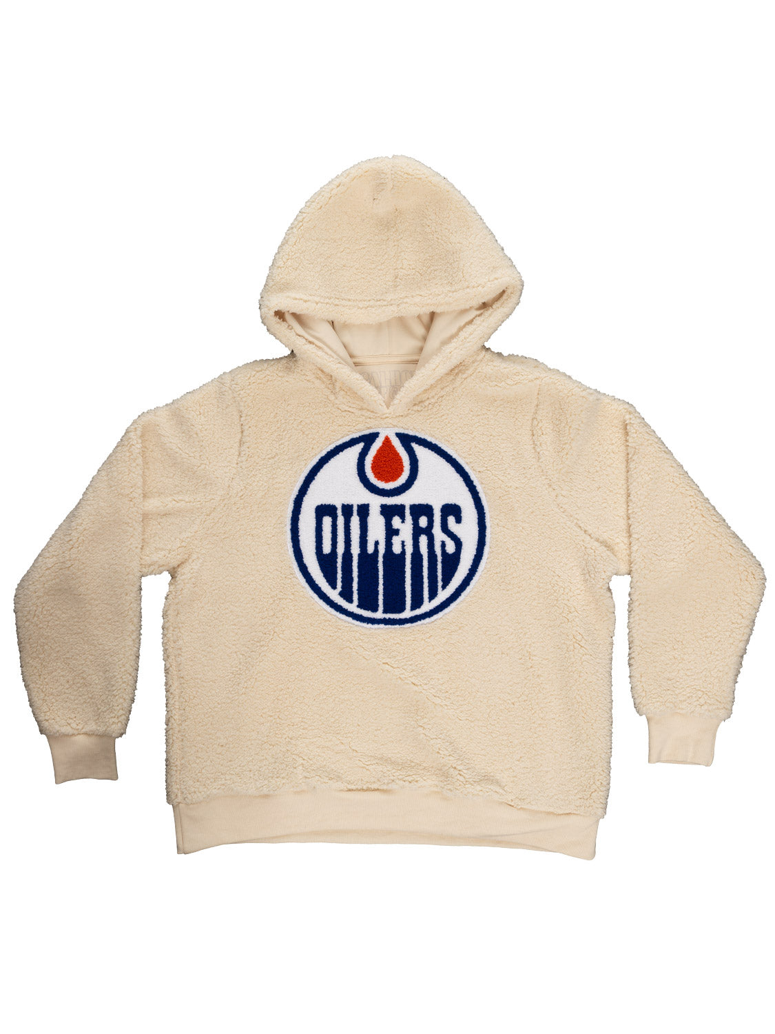 NHL Edmonton Oilers Ladies Sherpa Hoodie - Shopthatapp.ca