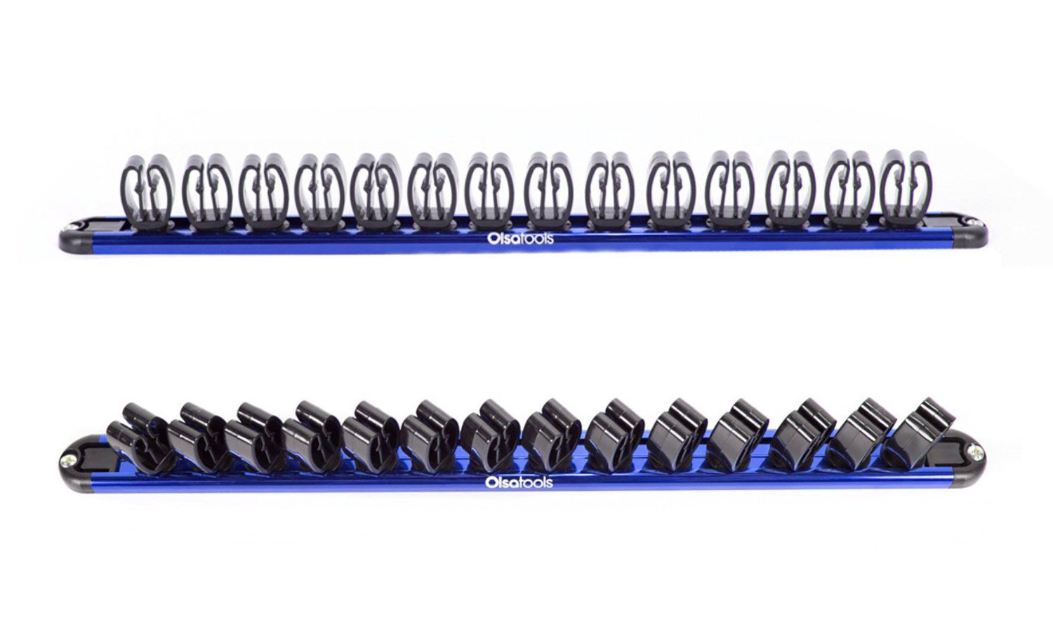 Wall Mount Wrench Organizer With Rotating Clips - Shopthatapp.ca