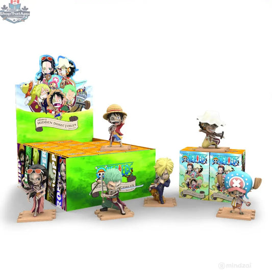 One Piece Dissectables blind box toy by Jason Freeny and Mighty Jaxx, featuring detailed anatomical design and vibrant packaging.