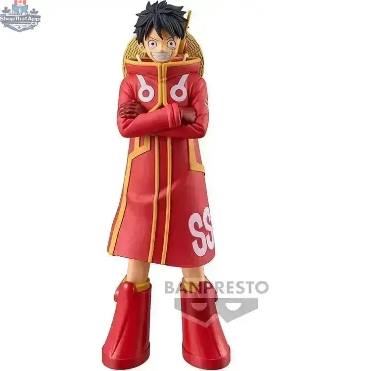 Doki Doki Land Monkey D. Luffy figurine from One Piece DXF Grandline Egghead Ver., detailed anime character collectible.