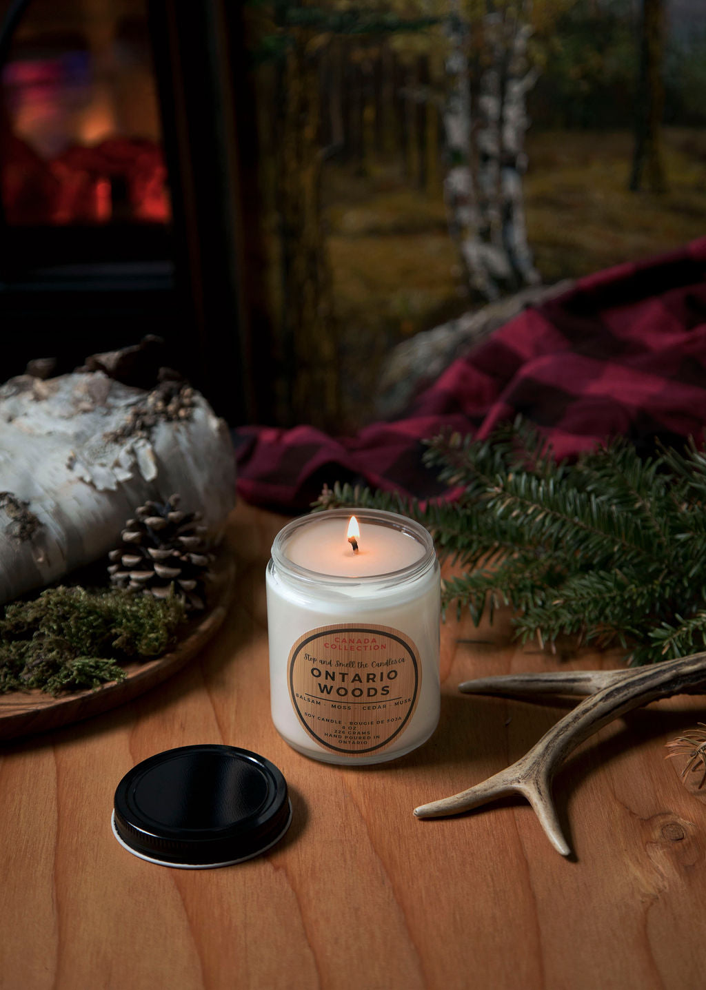 Ontario Woods Soy Candle - 8 oz - Shopthatapp.ca