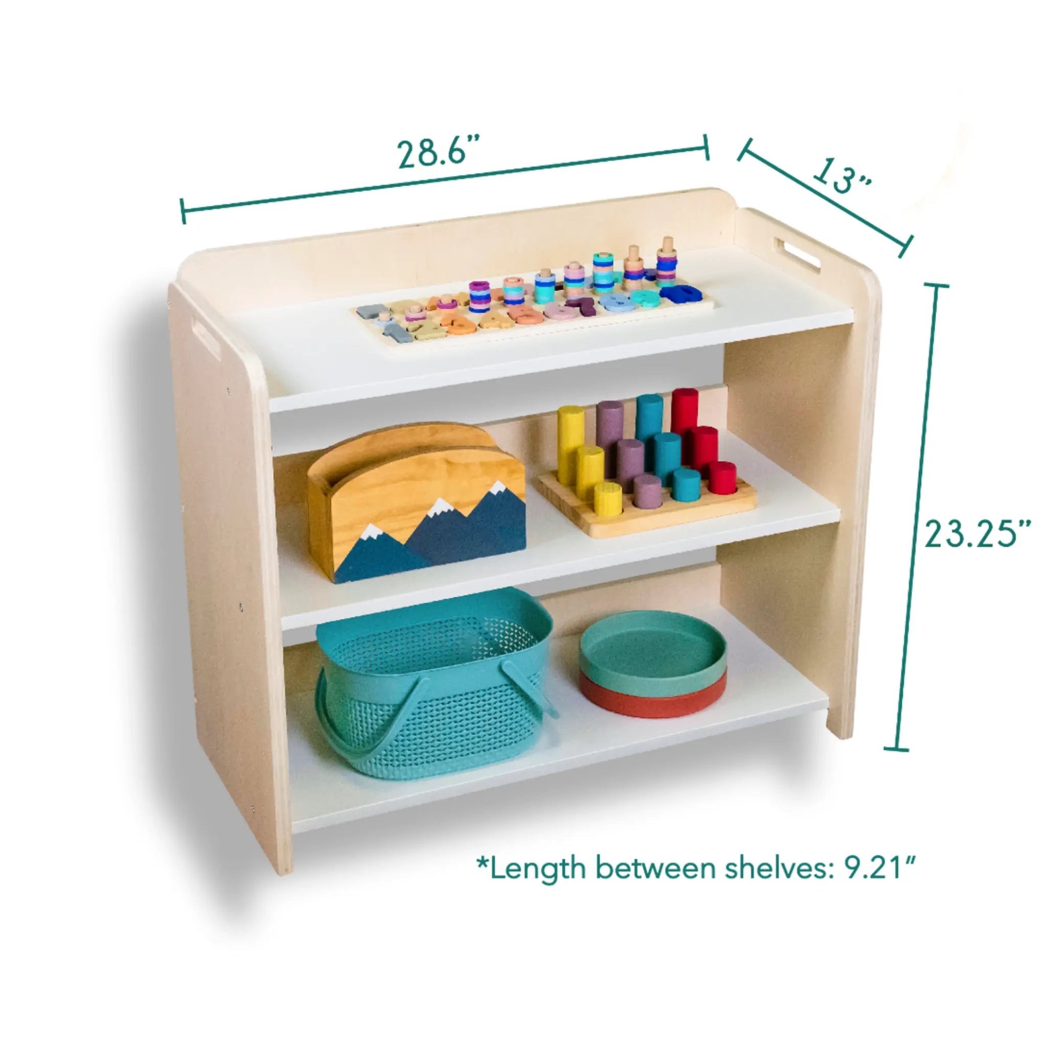 BANANA - Montessori Shelf with Borders - Shopthatapp.ca