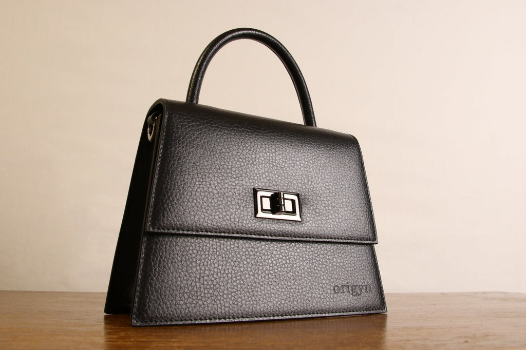 Origyn 03 - Plant-Based Vegan Leather Kelly Bag - Made with Plastic-Free MIRUM® - Shopthatapp.ca