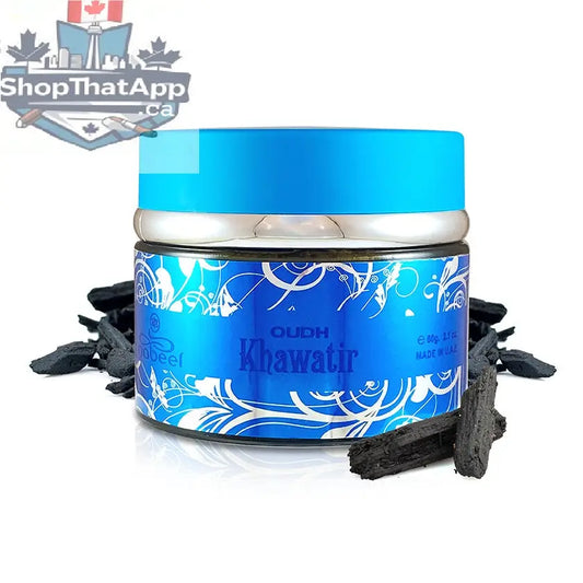 Nabeel Oud Wood Chips Khawatir 60g - Shopthatapp.ca