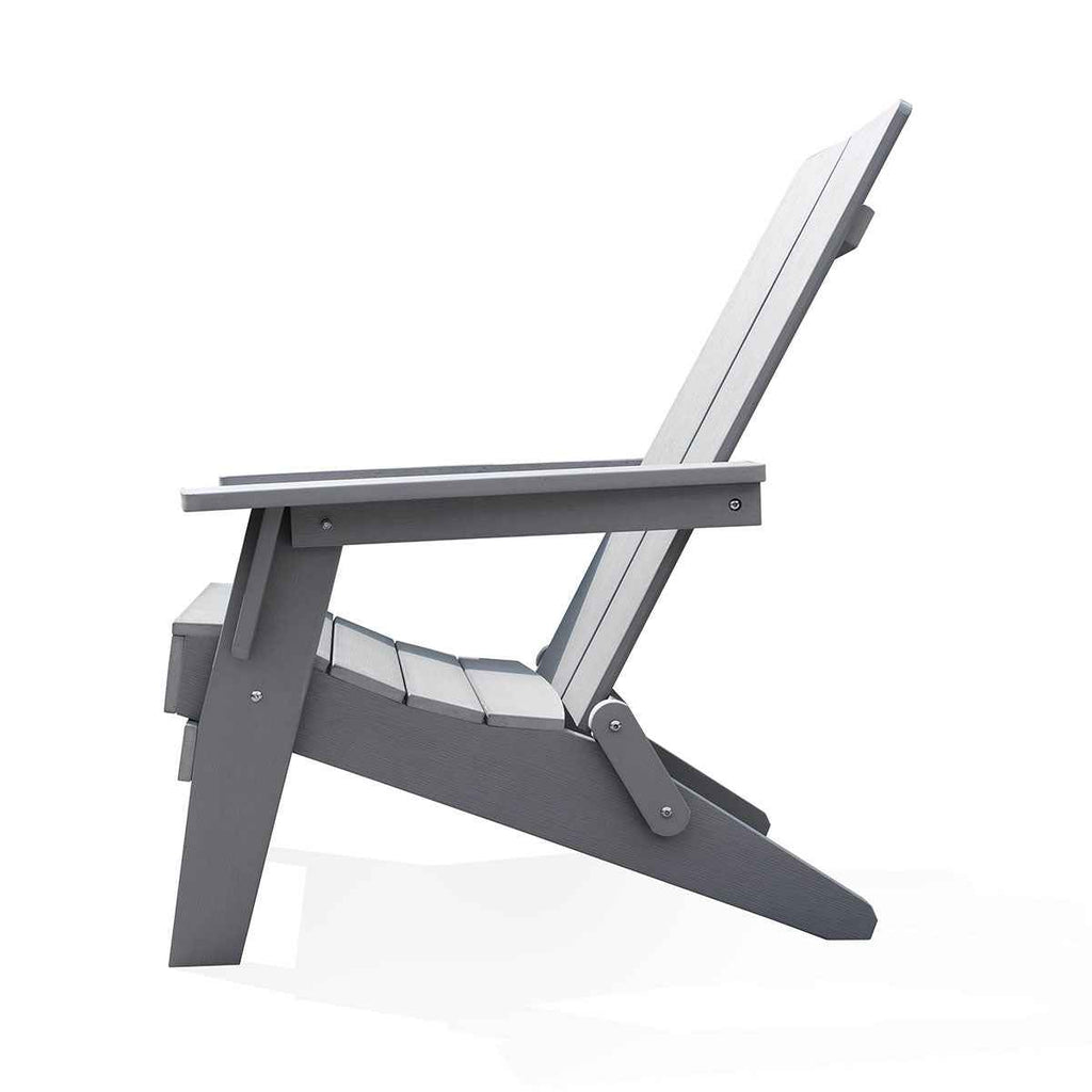 Adirondack Polymer Outdoor Folding Chair with Cupholder