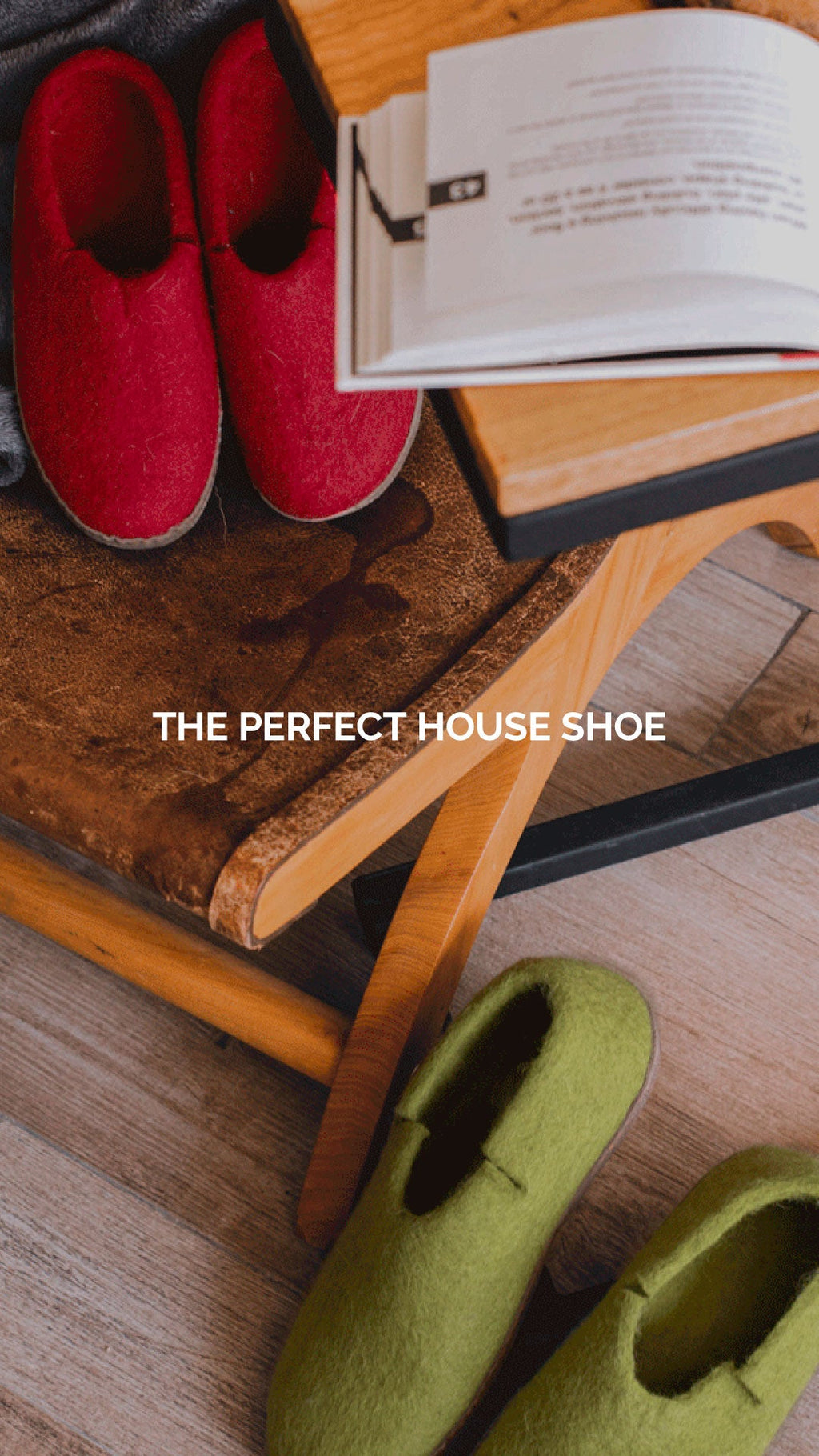 Classic Red Wool Slippers - The Perfect Cozy Companion for Your Feet