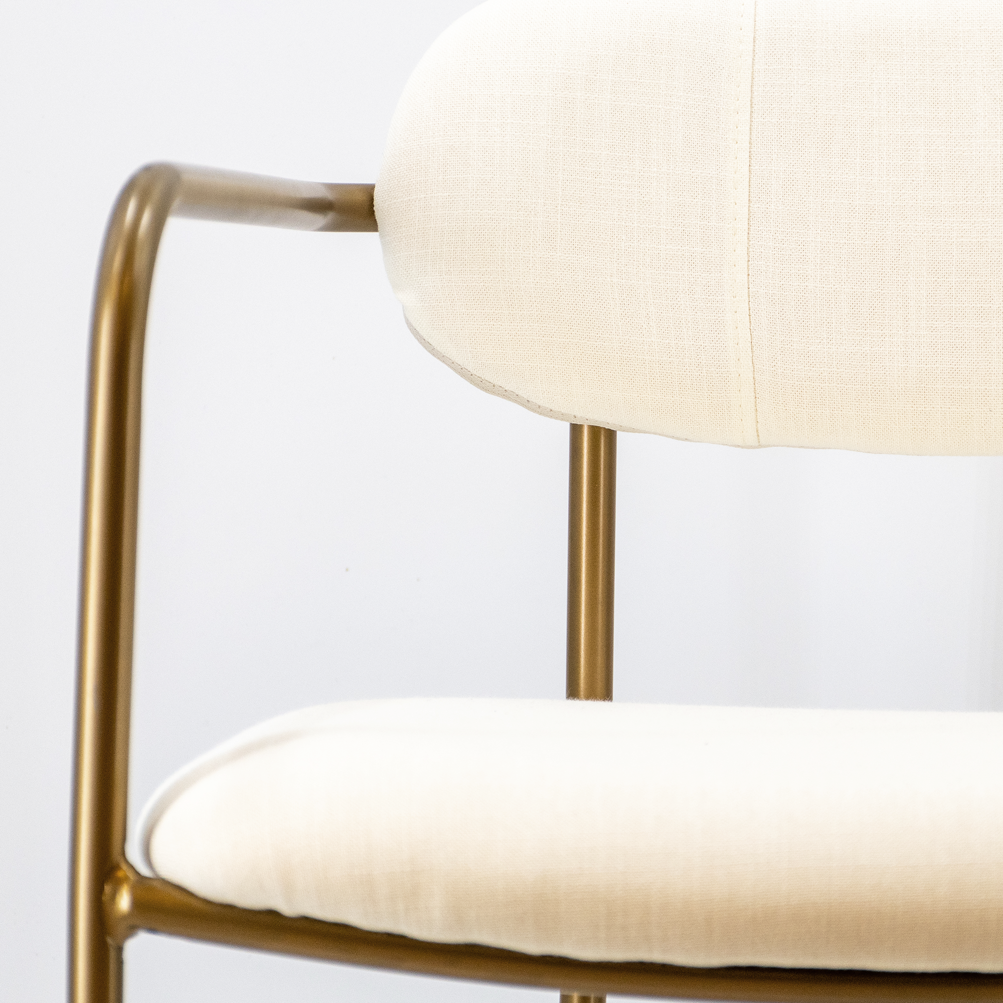 Archer Dining Chair - White/Gold - Www.Shopthatapp.ca