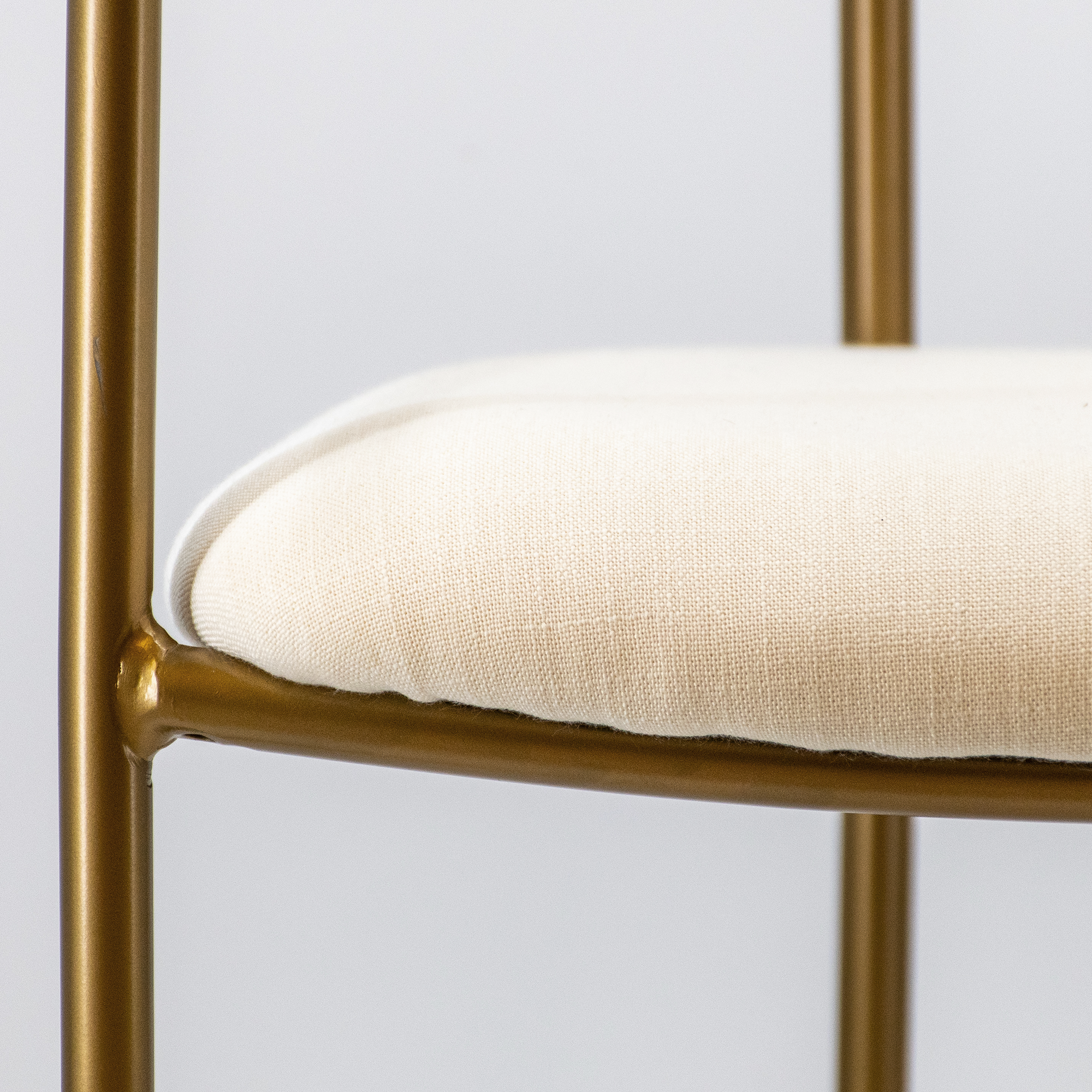 Archer Dining Chair - White/Gold - Www.Shopthatapp.ca