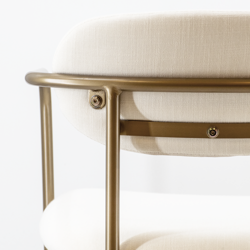 Archer Dining Chair - White/Gold - Www.Shopthatapp.ca