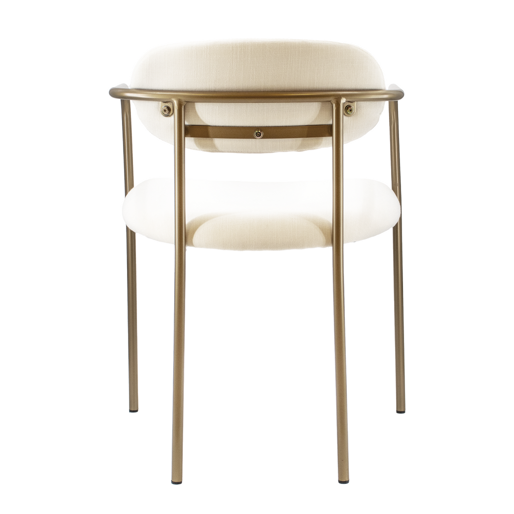 Archer Dining Chair - White/Gold - Www.Shopthatapp.ca