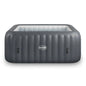 Zoppinh Wave Pacific 4/6-person inflatable hot tub with square shape and integrated heater, gray color, ready for relaxing spa experiences.