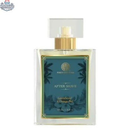 Forest Essentials after shave spray with sandalwood and orange peel, refreshing personal care product for soothing skin.