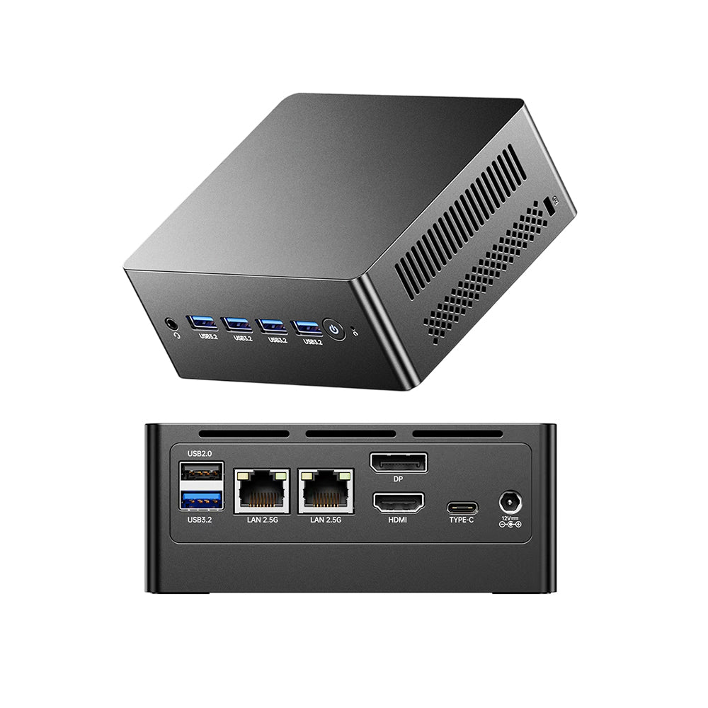 BDI N100 Mini PC – Intel N100 Dual 2.5G LAN 4K Triple Display Expandable Storage