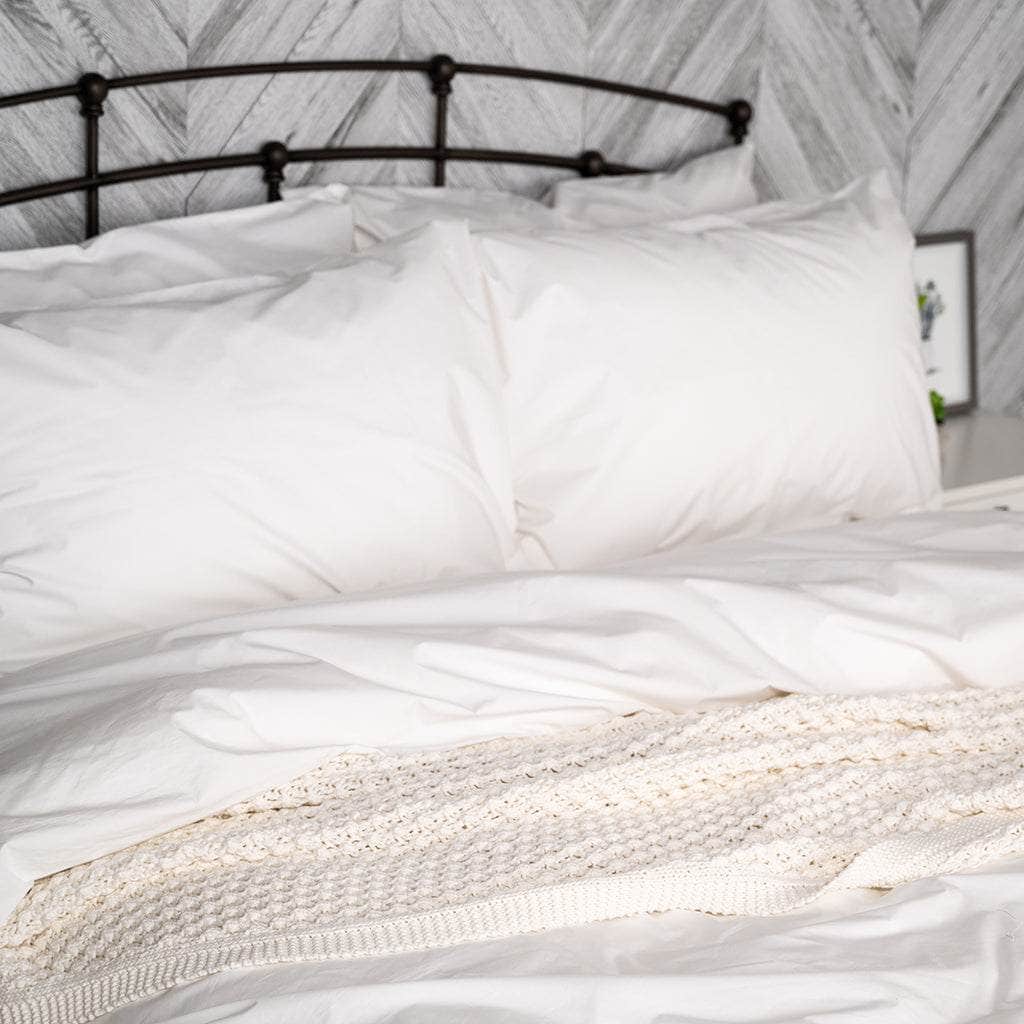 Essential Organic Percale Duvet Cover Set & Pillowcase Collection - Shopthatapp.ca