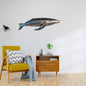 Whale Metal wall art 26"x8"