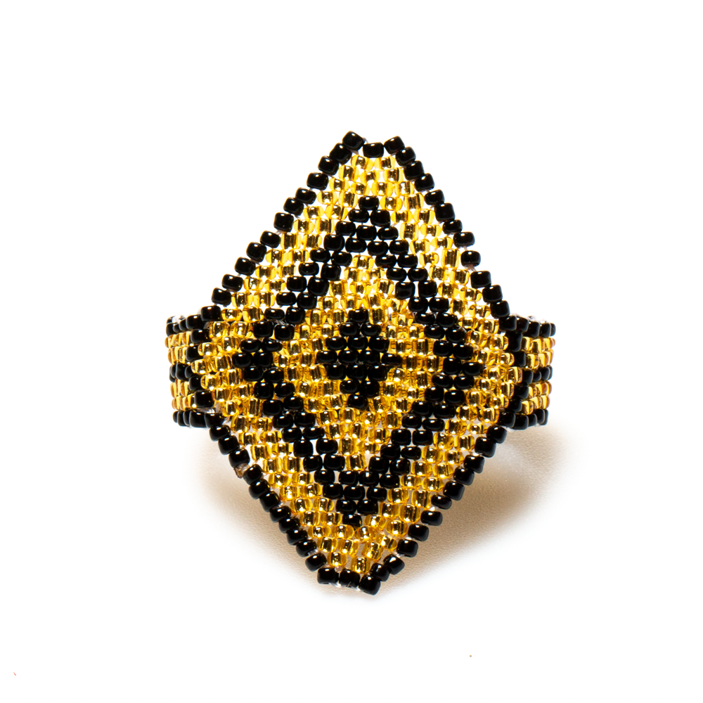 Beaded Aztec Ring - Unique Tribal-Inspired Jewelry - Shopthatapp.ca