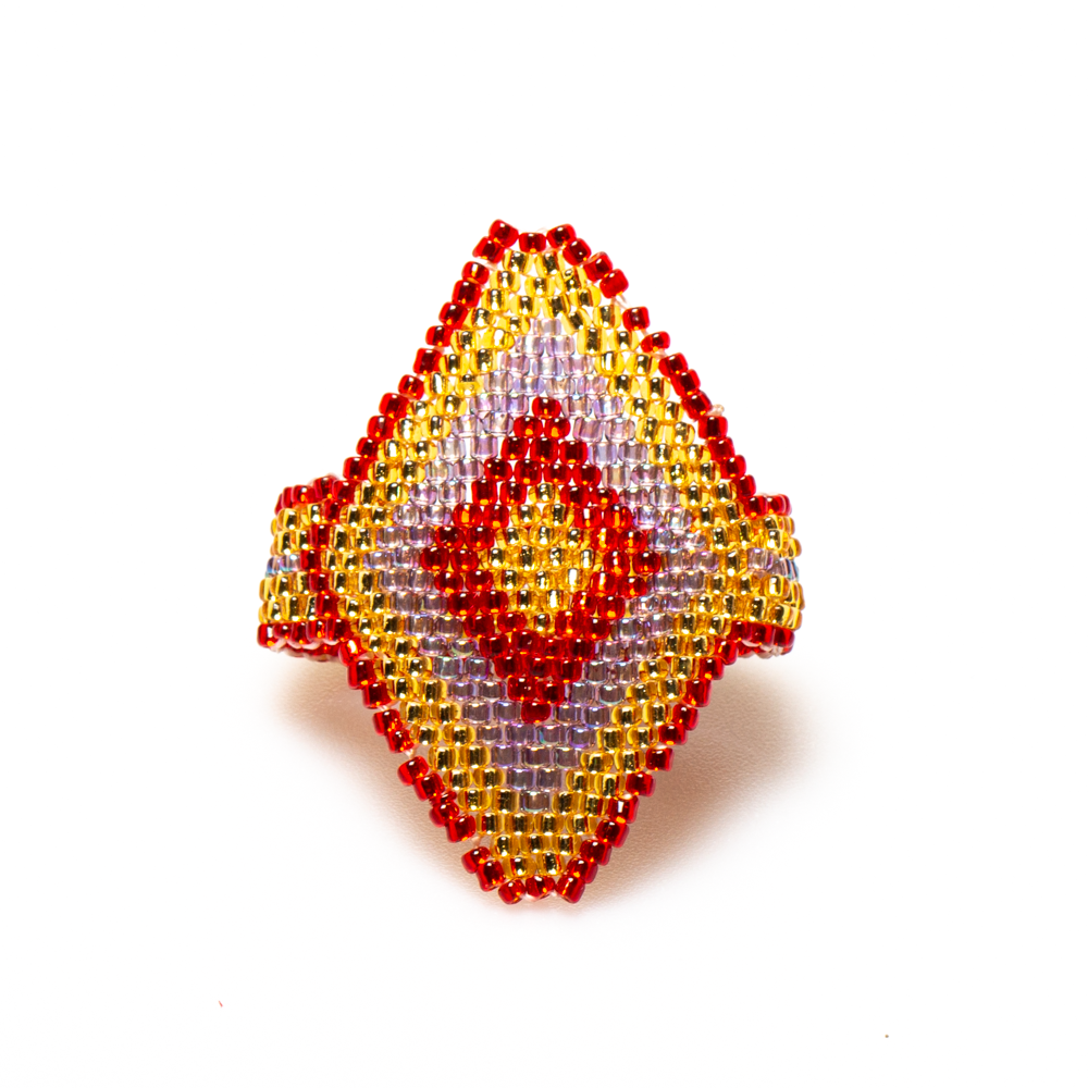 Beaded Aztec Ring - Unique Tribal-Inspired Jewelry - Shopthatapp.ca