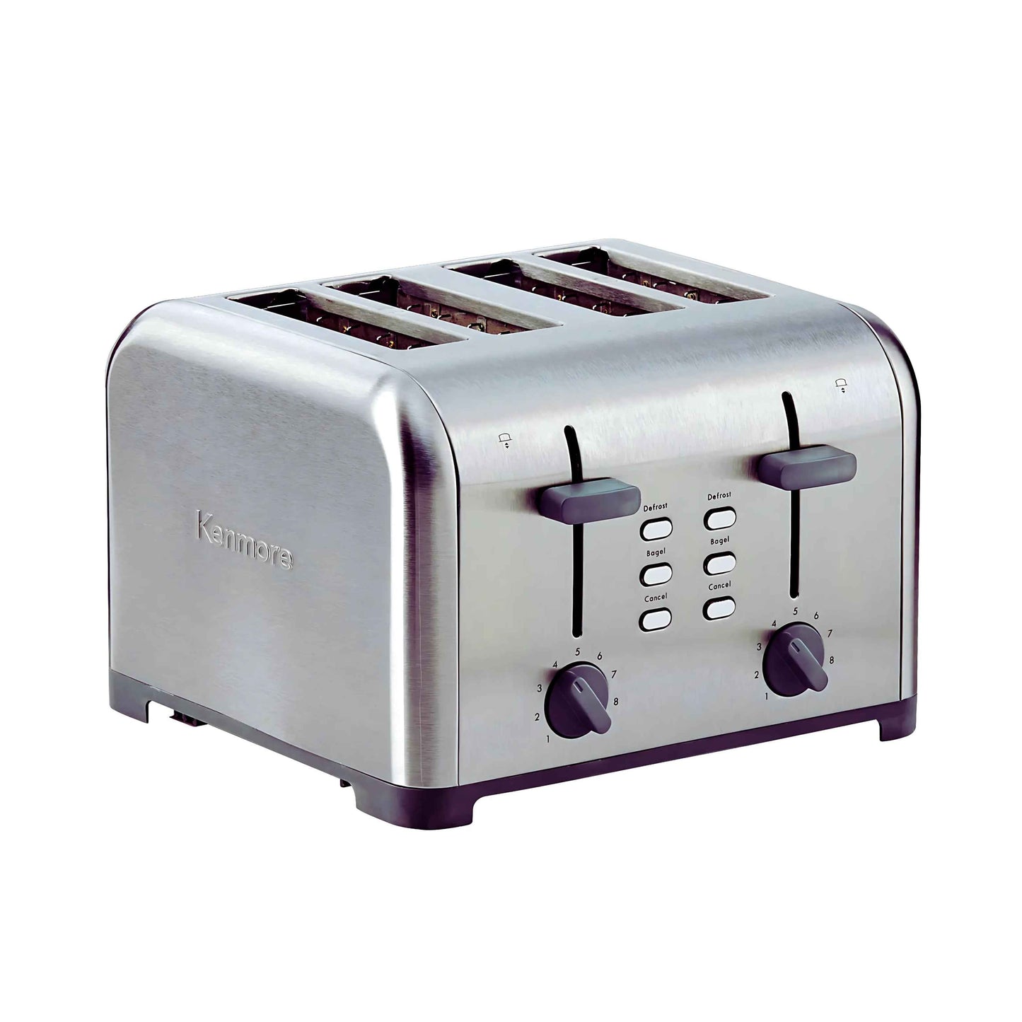 Grille-pain 4 tranches Kenmore avec 9 réglages - acier inoxydable (KKTSDC4SS)