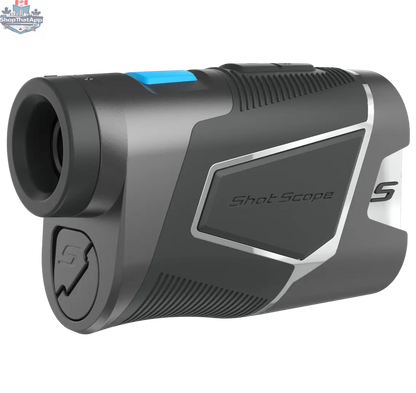 The Golfather Ltd. PRO ZR Rangefinder showing a close-up view of its digital display and ergonomic design for accurate distance measurement.