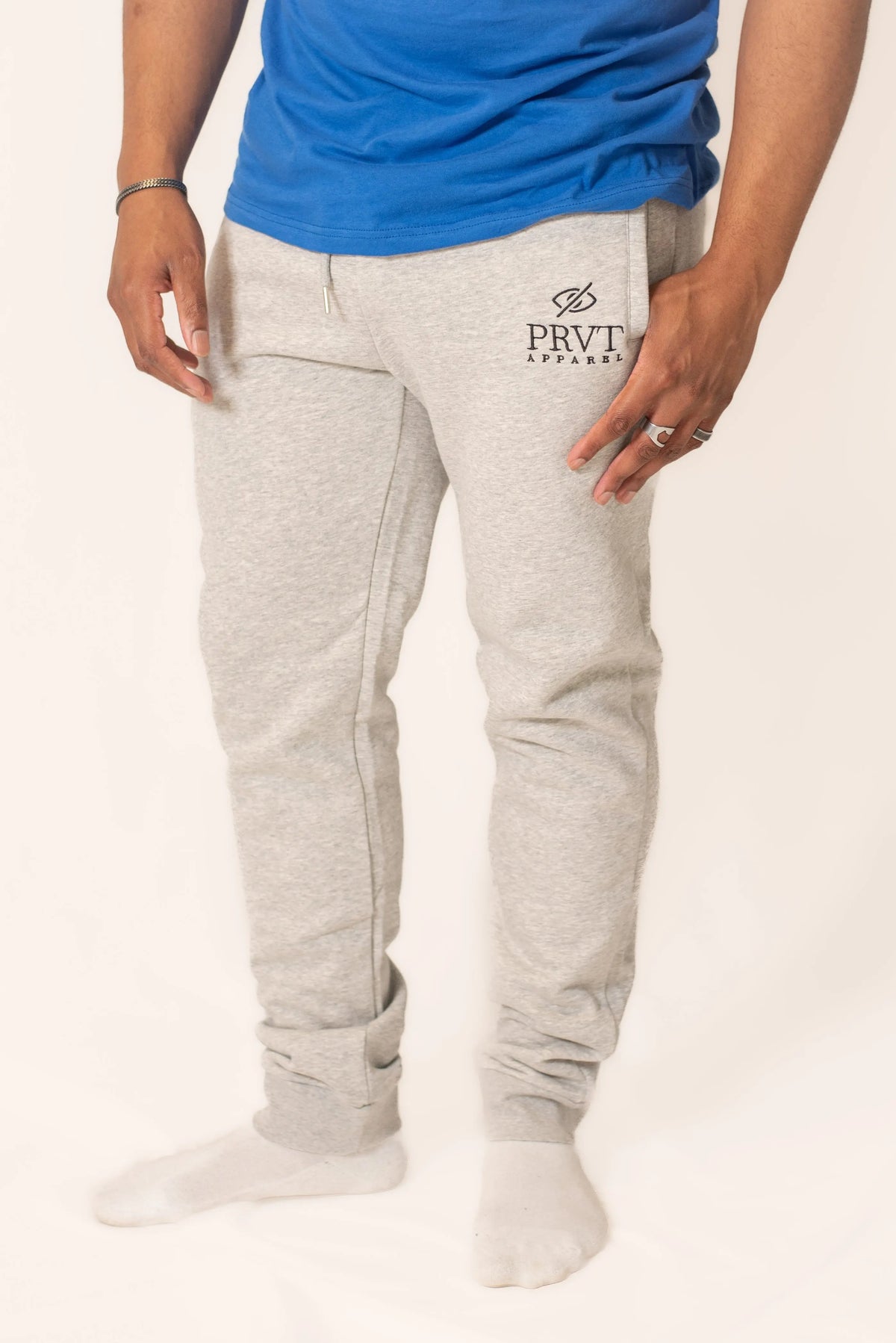 Men's signature sweats by PRVT Apparel Inc. featuring a relaxed fit, soft fabric, and stylish design for ultimate comfort.