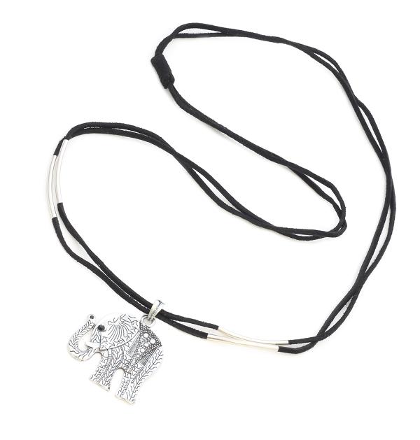 Elephant Suede Pendant - Unique & Stylish Jewelry - Shopthatapp.ca