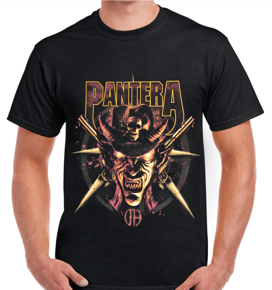 Pantera - Horned Cowboy T-Shirt (Black) - Www.Shopthatapp.ca