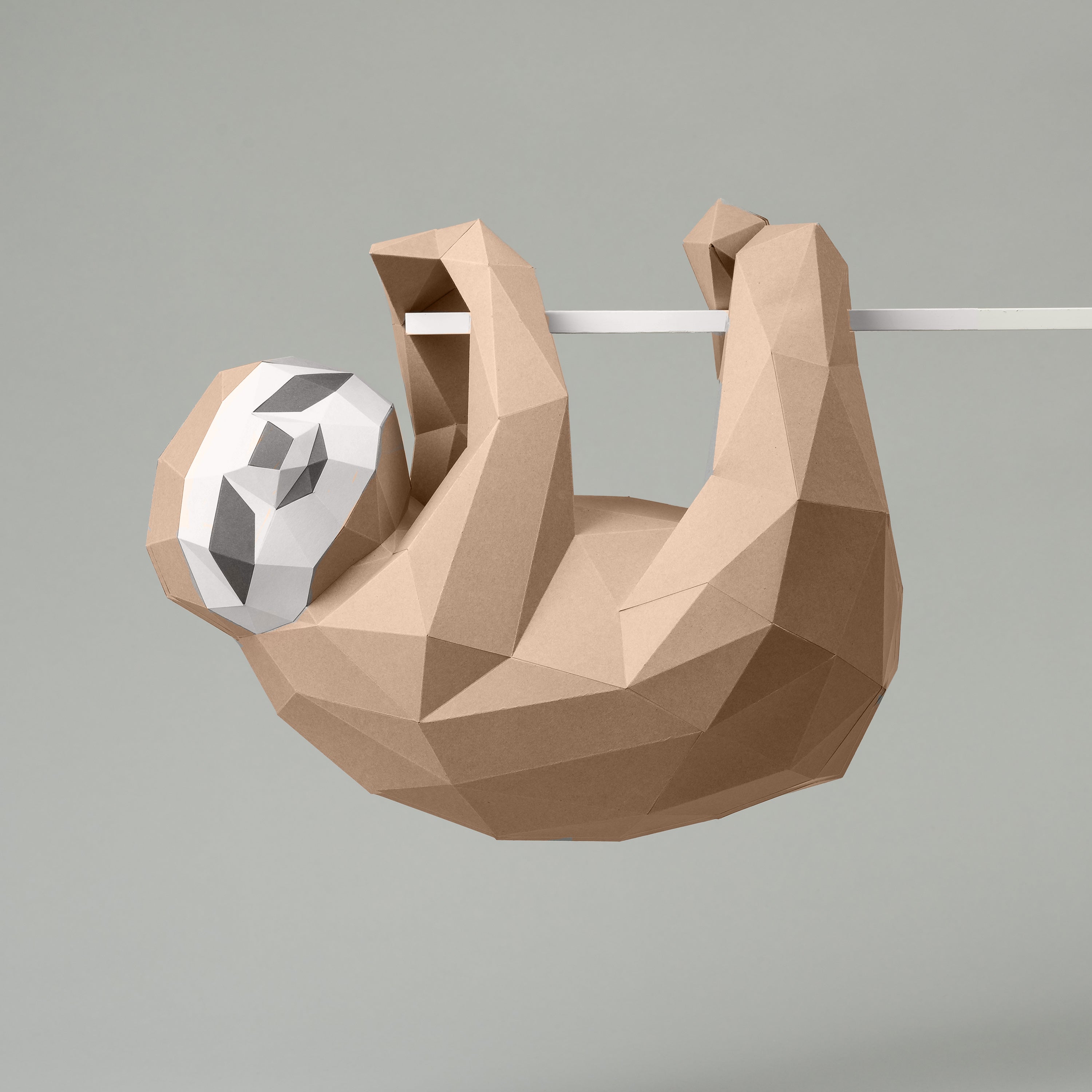 DIY Sloth 3D Origami paper model Kit - Www.Shopthatapp.ca
