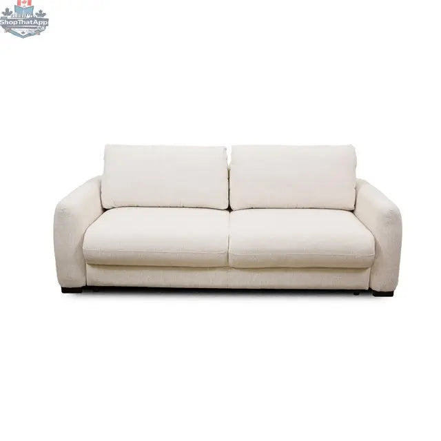 Hygge Design House Topi 3 Seater Sofabed with pull-out bed, featuring a modern, comfortable design and stylish fabric upholstery.