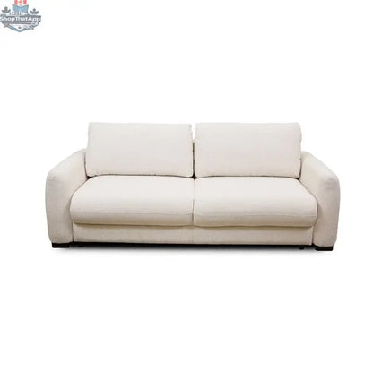 Hygge Design House Topi 3 Seater Sofabed with pull-out bed, featuring a modern, comfortable design and stylish fabric upholstery.