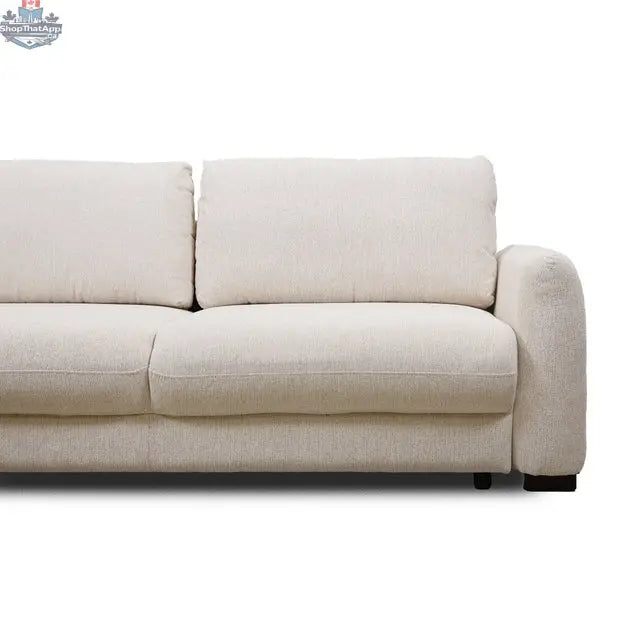 Hygge Design House Topi 3 Seater Sofabed with pull-out bed, showcasing its versatile design, comfortable seating, and modern style.