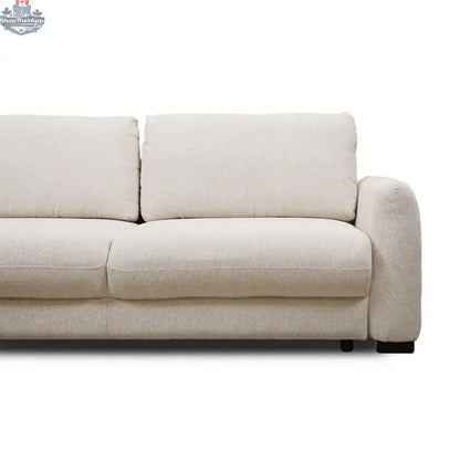 Hygge Design House Topi 3 Seater Sofabed with pull-out bed, showcasing its versatile design, comfortable seating, and modern style.