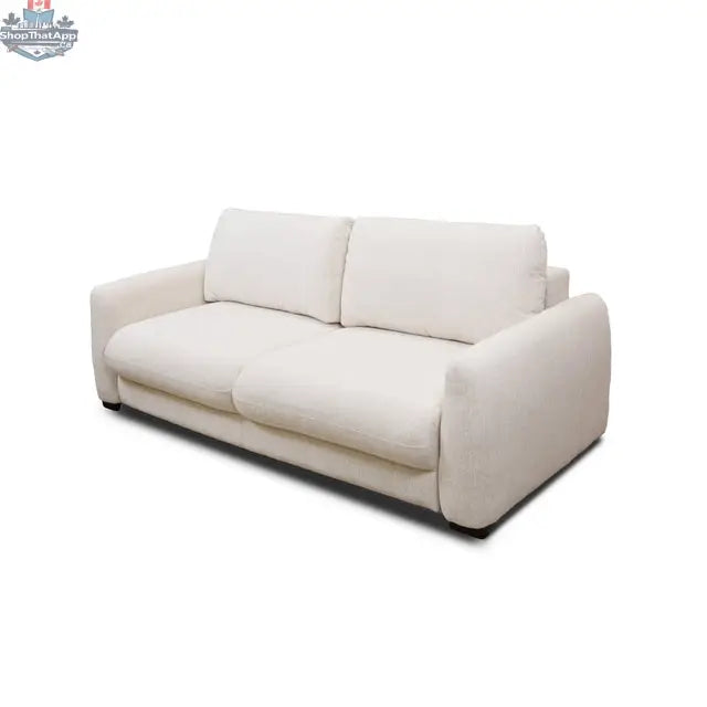 Hygge Design House Topi 3 Seater Sofabed with pull-out bed feature, showcasing plush cushions and modern living room style.