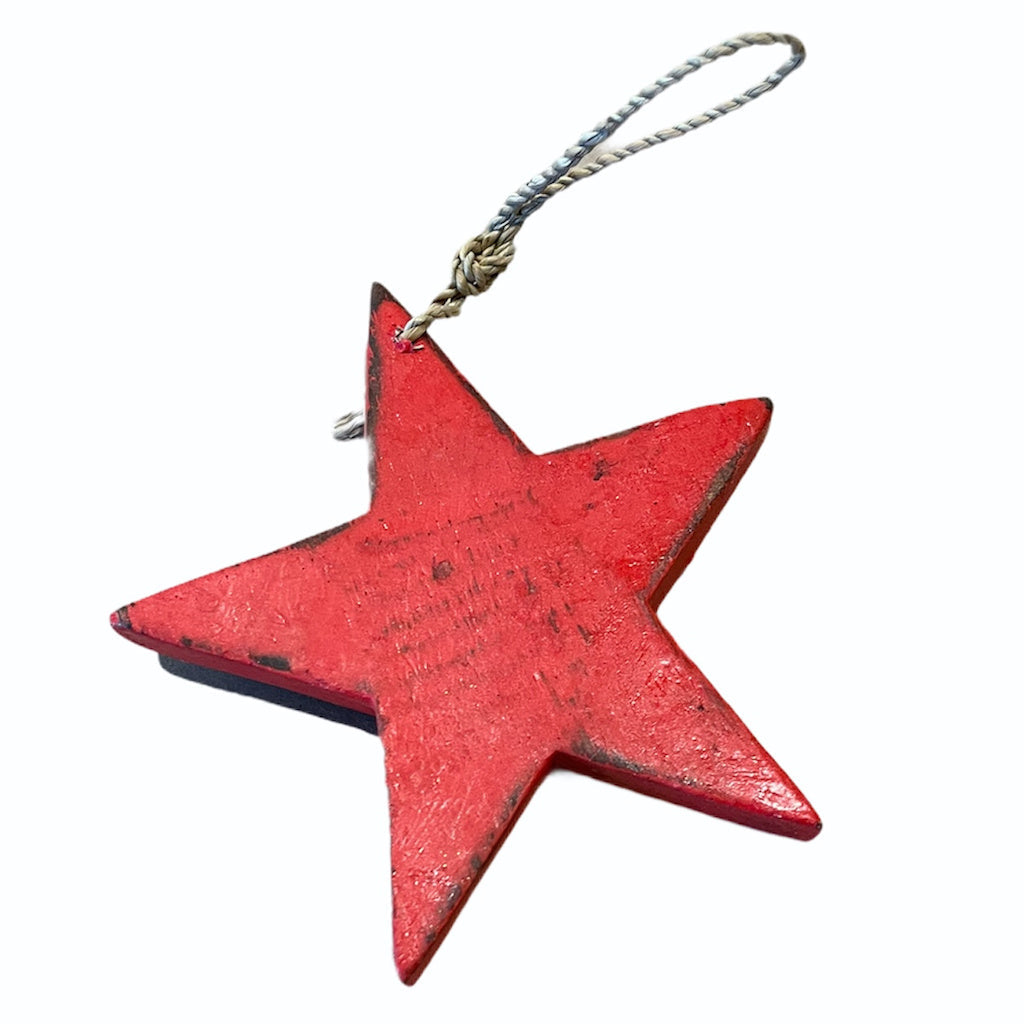 Wooden Star Ornament - Charming Hanging Decor for Your Home - Shopthatapp.ca