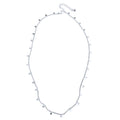 Delicate Silver Plate Necklace with Disc & Chain Design - Shopthatapp.ca