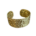 Beaten Stainless Steel Cuff - Gold Stainless Steel - Shopthatapp.ca