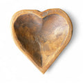 Hand Carved Wooden Heart Bowl - Natural - Shopthatapp.ca