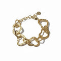 Linked Heart Bracelet Gold Stainless Steel - Elegant Jewelry for Every Occasion - Shopthatapp.ca