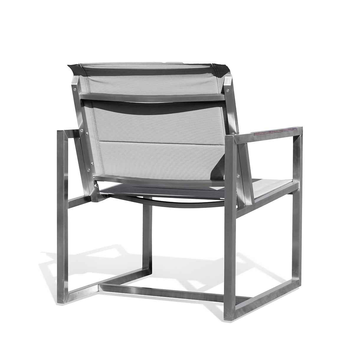Pine Stainless Steel & Teak Outdoor Sling Chair