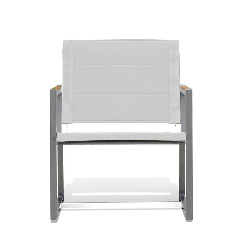 Pine Stainless Steel & Teak Outdoor Sling Chair