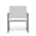 Pine Stainless Steel & Teak Outdoor Sling Chair