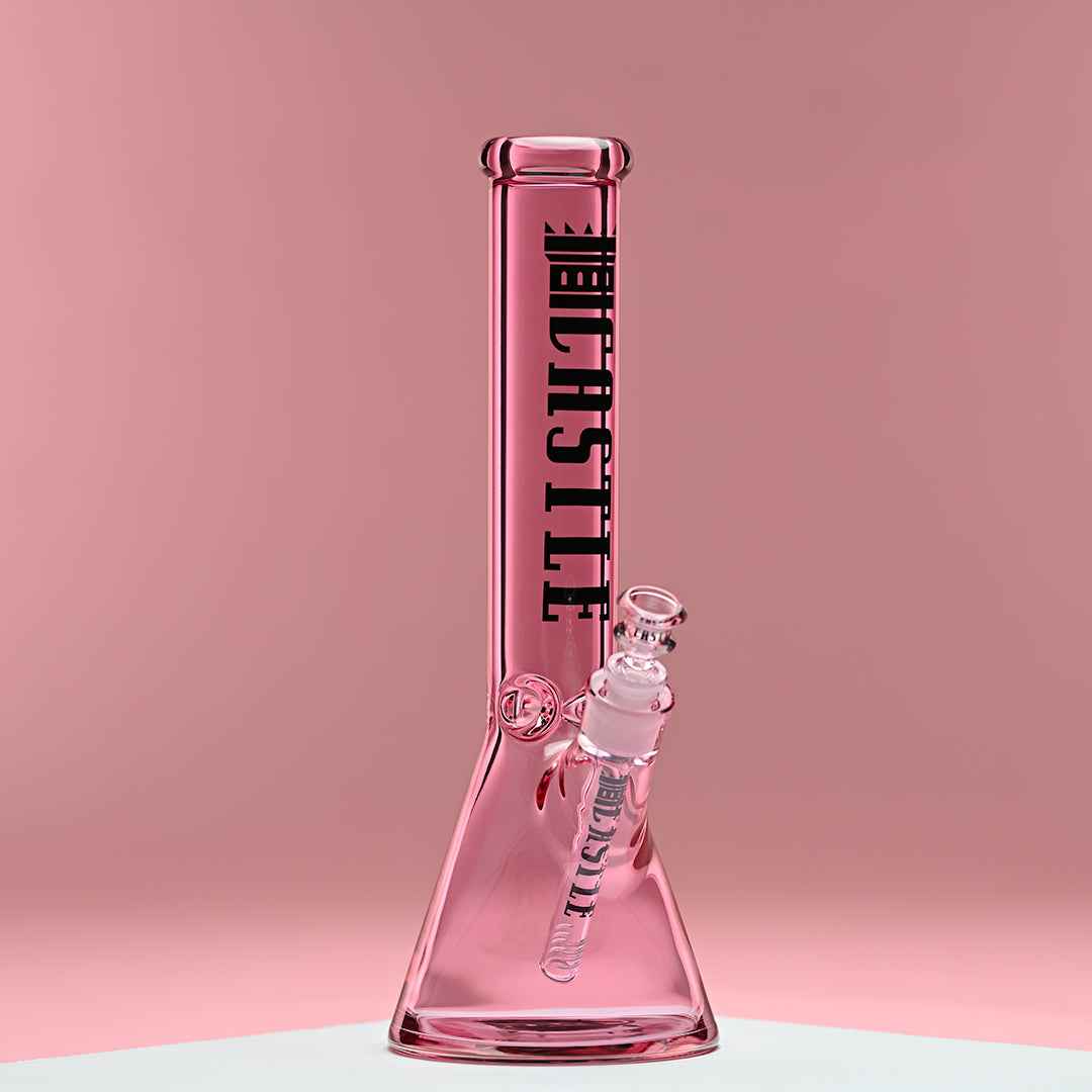 14" Electroplated Beaker Bong – 7mm Heavy Duty Glass