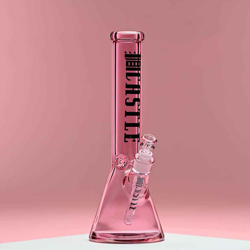 14" Electroplated Beaker Bong – 7mm Heavy Duty Glass
