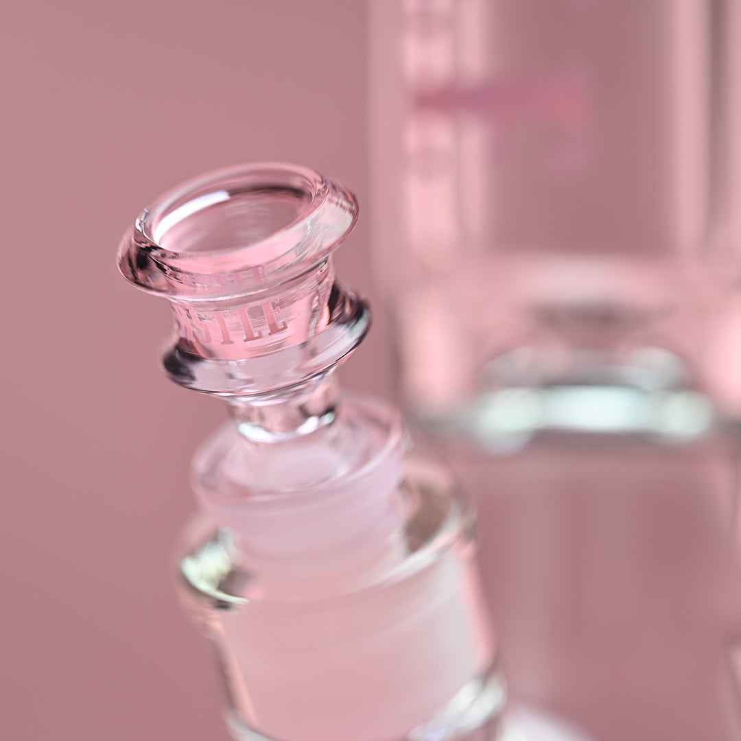 14" 9mm Beaker Bong with Colored Logo