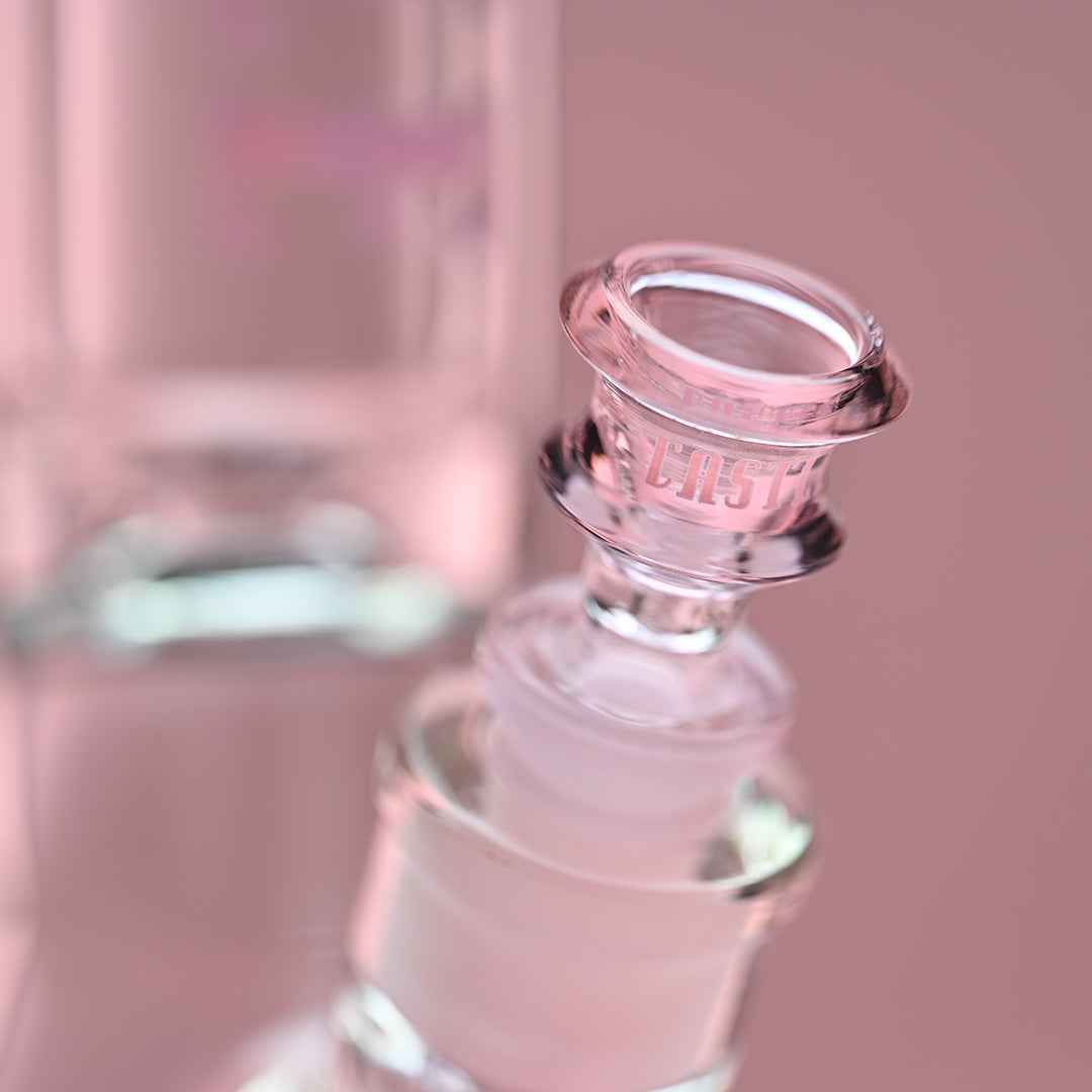 14" 9mm Beaker Bong with Colored Logo