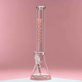 18" 9mm Thick Glass Beaker Bong with Colored Logo